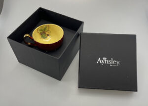 英國Aynsley 黃金果園系列 骨瓷奧本色釉杯盤組（3色任選）
