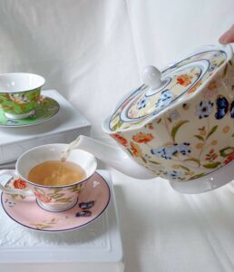 英國Aynsley 小屋花園系列 陶瓷茶壺1200ml