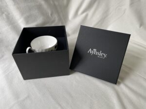 英國Aynsley 雀鳥系列 骨瓷奧本杯盤組150ml