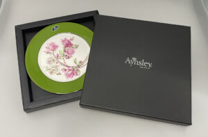 英國Aynsley 紅玫瑰系列 骨瓷餐盤20cm