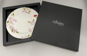 英國Aynsley 櫻花盛開系列 骨瓷餐盤20cm
