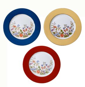 英國Aynsley 小屋花園系列 骨瓷色釉餐盤20cm（3色任選）