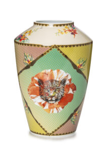 義大利Lamart 野性叢林 陶瓷花瓶33cm
