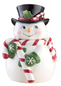 英國Aynsley 聖誕系列 雪人密封罐25cm
