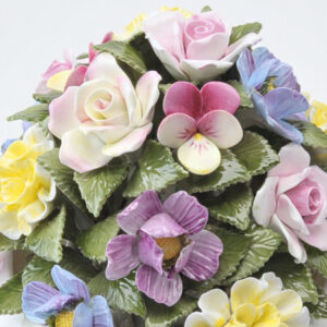 英國Aynsley 骨瓷花盆擺飾 百花盛開15cm