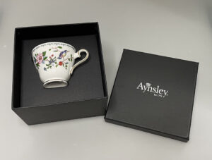英國Aynsley 雀鳥系列 骨瓷約克杯盤組150ml
