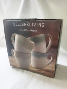 愛爾蘭Belleek Living 海霧窯變釉 陶瓷馬克杯4入組