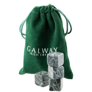 愛爾蘭Galway 冰酒石／環保冰塊4入組 綠大理石 附絨布袋
