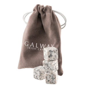 愛爾蘭Galway 冰酒石／環保冰塊4入組 灰白花崗岩 附絨布袋