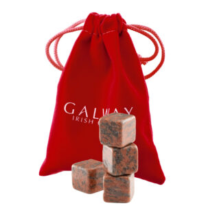 愛爾蘭Galway 冰酒石／環保冰塊4入組 紅花崗岩 附絨布袋
