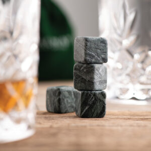 愛爾蘭Galway 冰酒石／環保冰塊4入組 綠大理石 附絨布袋